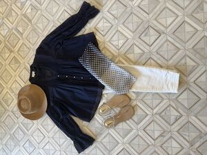 Jade by Johnny Was Shirt - M - Navy